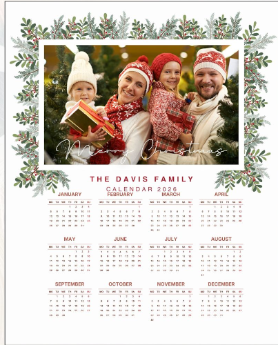 custom magnetic calendar | Minimum order quantity: 5 sets per design